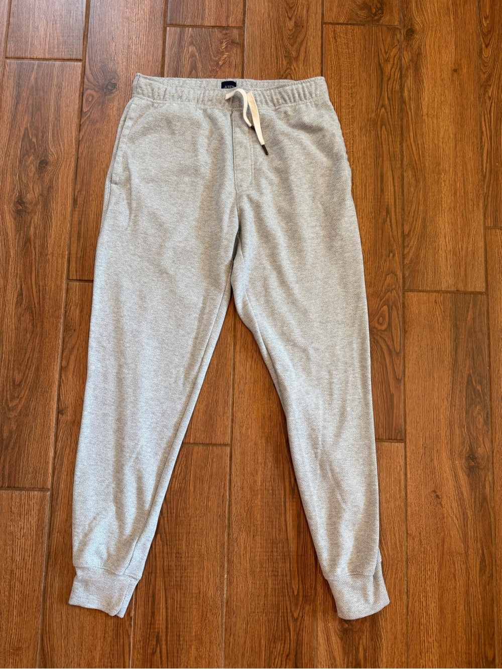 J. Crew Men's Light Gray Jogger Sweatpants with Drawstring / small